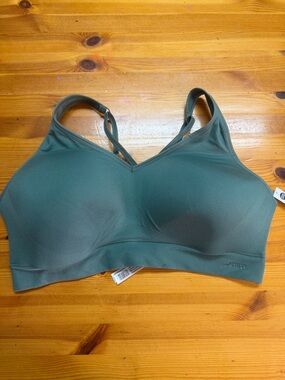 NWT Victoria's Secret PINK Seamless Air Strappy Soft Sports Bra Sage Green XXL